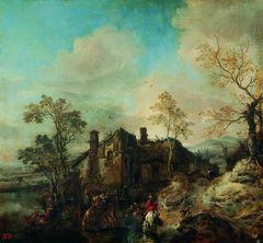Cornelis van Dalem Landscape with Farmhouse France oil painting art